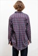 VINTAGE 80S STARTER MULTI CHECK LONG SLEEVE BUTTON UP SHIRT 