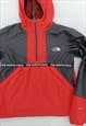 THE NORTH FACE 1/4 ZIP HOODED RAIN WINDBREAKER JACKET