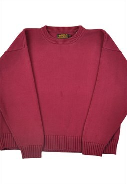 Vintage Eddie Bauer Knitted Jumper Pink Large