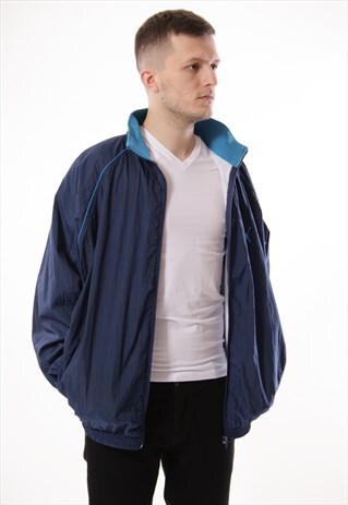 VINTAGE VTG RARE OLDSCHOOL PUMA BIG LOGO SHELL JACKET 12901