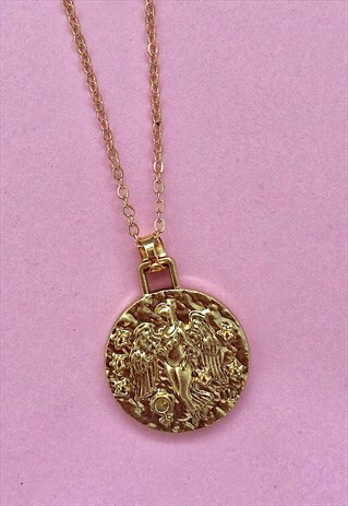 PERSONALISED ZODIAC VIRGO 18K GOLD PLATED NECKLACE