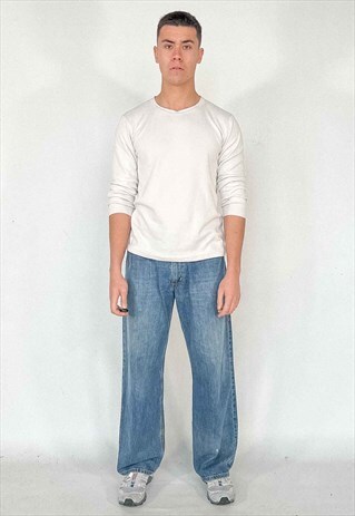 Vintage Carhartt Loose Fit' Jeans  Men's Dark Blue