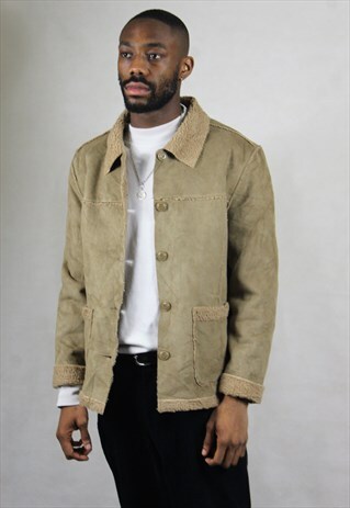 VINTAGE / SUEDE STYLE / COAT