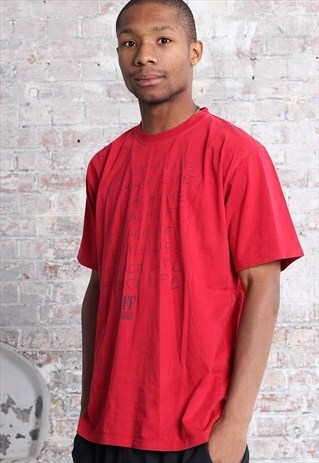 VINTAGE GIANFRANCO FERRE BIG LOGO T-SHIRT RED