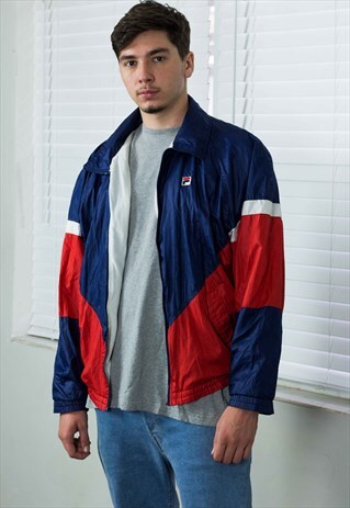 VINTAGE FILA SHELL JACKET LOGO 90S X 11.6