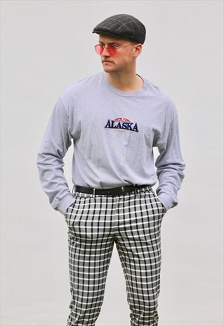VINTAGE USA ALASKA MINIMALIST LIGHTWEIGHT SWEATSHIRT