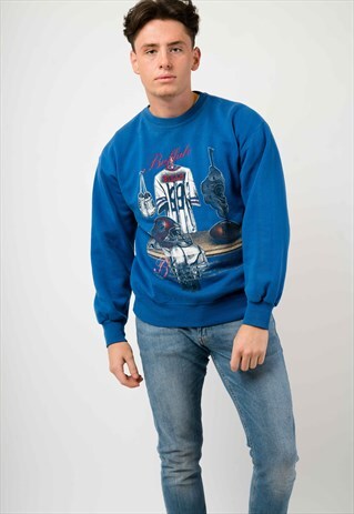 RARE PRINT VINTAGE BUFFALO BILLS SWEATSHIRT