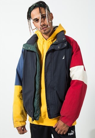 UNIQUE VINTAGE NAUTICA PUFFER JACKET / S2135