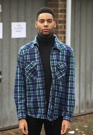 VINTAGE // 90'S // ZIP-UP SHIRT