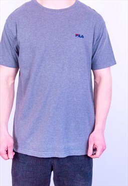 Vintage Fila T-Shirt in Grey XL