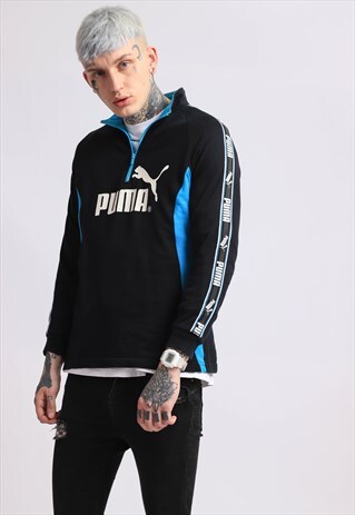 VINTAGE PUMA 1/4 ZIP SWEATSHIRT