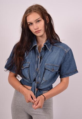 VINTAGE DOLCE & GABBANA DENIM SHIRT BLUE