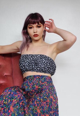 MONOCHROME FLOWER BANDEAU