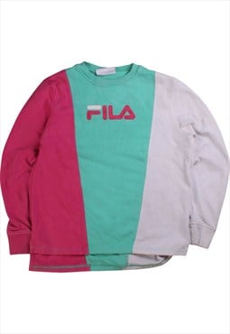 Fila  Spellout Heavyweight Crewneck Sweatshirt XSmall Pink