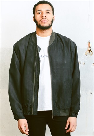 VINTAGE SILK BOMBER JACKET