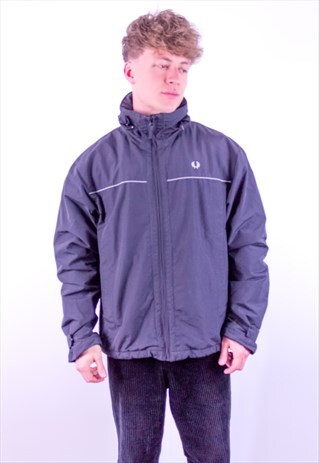 VINTAGE FRED PERRY JACKET IN BLACK