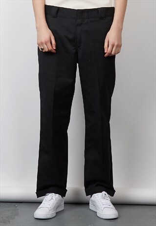 VINTAGE 90'S CARHARTT WIP SLAM JAM BLACK TROUSERS
