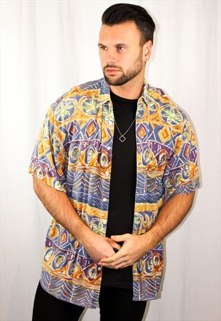 VINTAGE ABSTRACT PRINT SHIRT