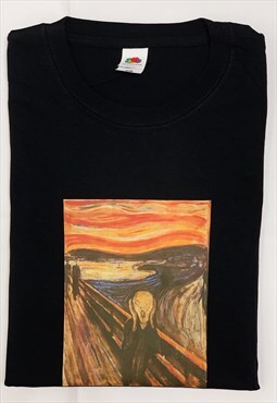 The Scream Vintage Aesthetic Art Cotton T-Shirt