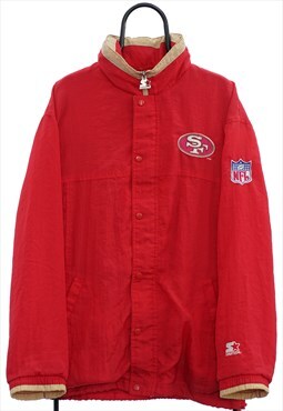Vintage Starter NFL San Francisco 49ers Red Jacket Mens