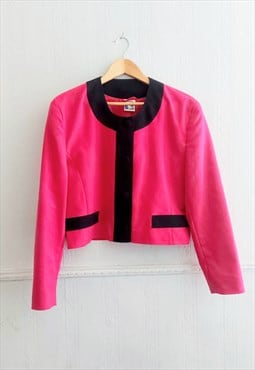 Vintage 1990s Hot Pink Blazer