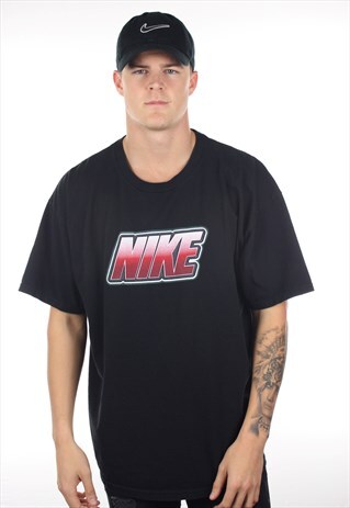 VINTAGE 90S NIKE BIG LOGO GRAPHIC T SHIRT TEE