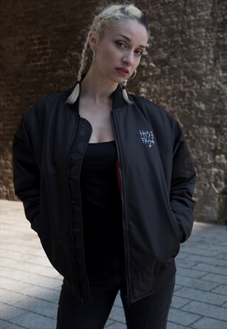 DEEM/ON EMBROIDERED BOMBER JACKET