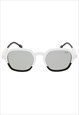 COOL BLACK & WHITE SUNGLASSES WITH MIRROR POLARIZED LES