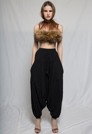 GOTHIC HIGH WAISTED LOOSE TROUSERS