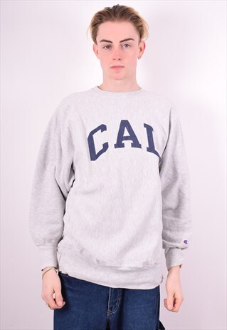 CHAMPION MENS VINTAGE SWEATSHIRT JUMPER XL GREY 90'S
