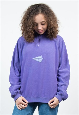 90'S PUMA ZIP NECK SWEATSHIRT