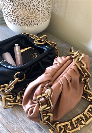 BELLA PEACH POUCH BAG