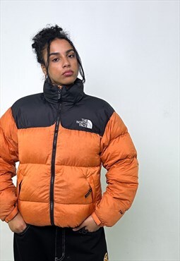 Orange 90s The North Face 700 Series Puffer Jacket Coat