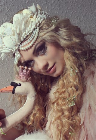 MERMAID SWAN CRYSTAL DIAMANTE CROWN