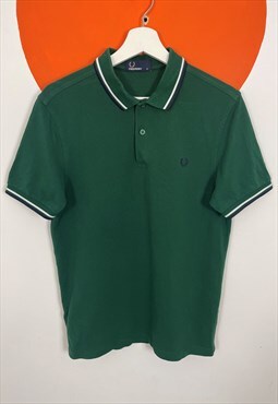 Fred Perry Short Sleeve Polo Shirt in Green Medium