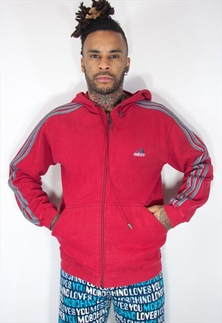 ADIDAS VINTAGE RED HOODIE