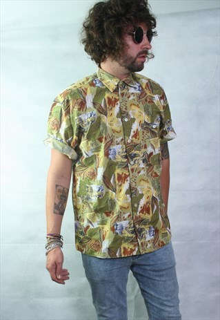 VINTAGE CRAZY PATTERN OVERSIZED FESTIVAL SHIRT