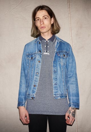 90S WASH OUT FESTIVAL VIBES UNISEX LEVI'S DENIM JACKET