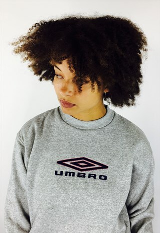 UMBRO EMBROIDERED BIG LOGO SWEATSHIRT
