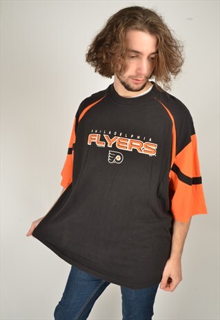 VINTAGE PHILADELPHIA FLYERS T-SHIRT IN BLACK