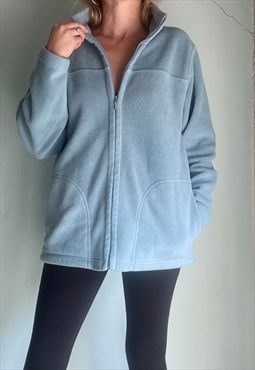 Vintage Baby Blue Fleece Jacket