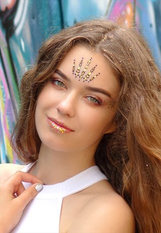 SOLAR FLARE - GOLD ONE PIECE FESTIVAL FACE GEM