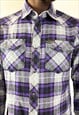 Vintage y2k purple adams shirt 