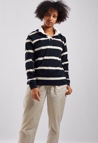 VINTAGE RALPH LAUREN HOODED LONG SLEEVE TOP