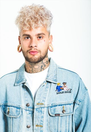 VINTAGE 80S ORIGINAL LEE BASIC DENIM JACKET/ S6720