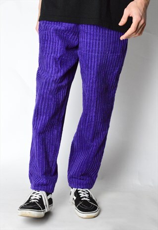 VINTAGE 80S PURPLE CORDUROY PANTS
