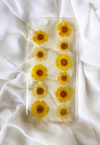 Pressed Daisies Clear Case for the iPhone 6 and 6s Plus