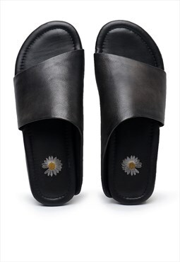 Men's slipper in black
