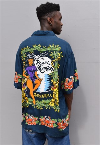 VINTAGE 90S MAMBO LOUD SHIRT AUSTRALIAN SHORT SLEEVE SHIRT