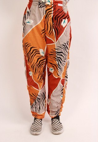 VINTAGE PATTERNED HIGH WAIST PANTS